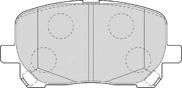 Комплект тормозных колодок, дисковый тормоз