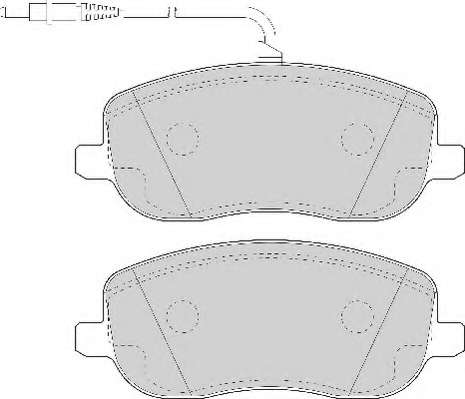 Комплект тормозных колодок, дисковый тормоз