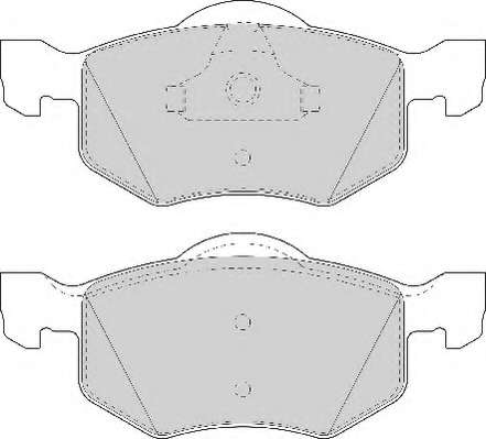 Комплект тормозных колодок, дисковый тормоз