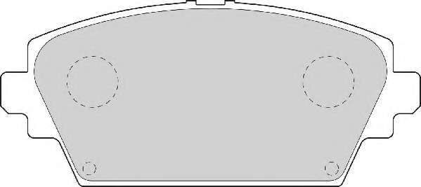 Комплект тормозных колодок, дисковый тормоз