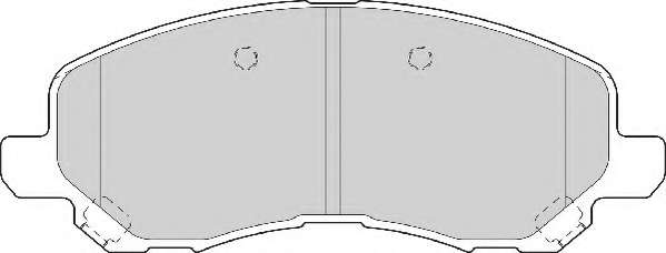 Комплект тормозных колодок, дисковый тормоз