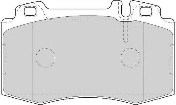 Комплект тормозных колодок, дисковый тормоз