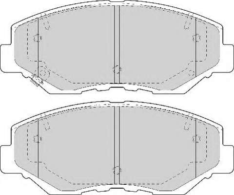 Комплект тормозных колодок, дисковый тормоз