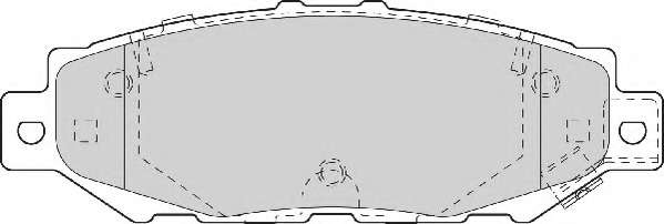 Комплект тормозных колодок, дисковый тормоз