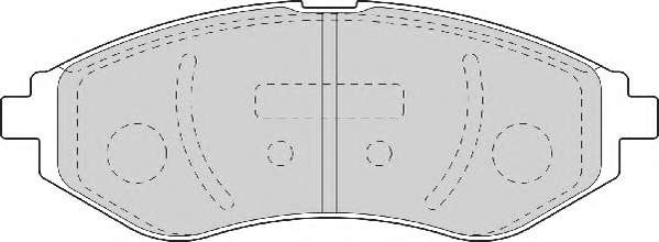 Комплект тормозных колодок, дисковый тормоз