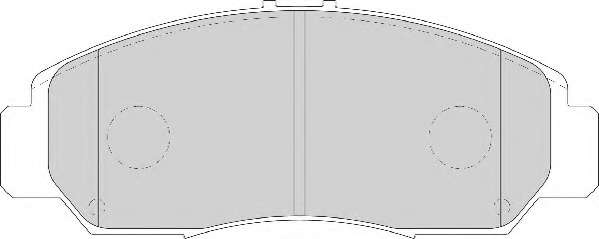 Комплект тормозных колодок, дисковый тормоз