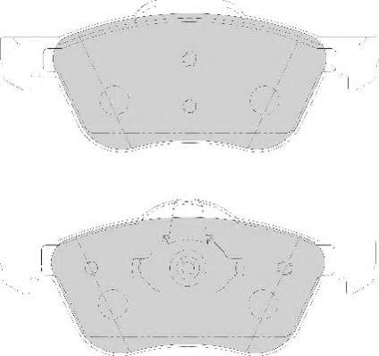 Комплект тормозных колодок, дисковый тормоз