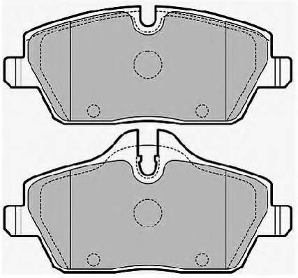 Комплект тормозных колодок, дисковый тормоз
