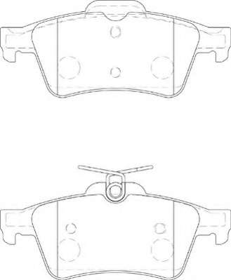 Комплект тормозных колодок, дисковый тормоз