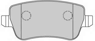 Комплект тормозных колодок, дисковый тормоз