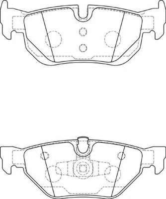 Комплект тормозных колодок, дисковый тормоз