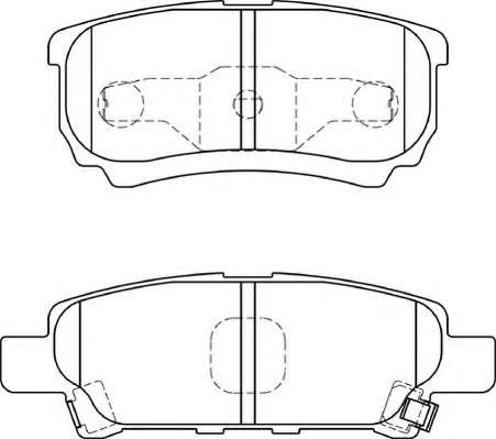Комплект тормозных колодок, дисковый тормоз