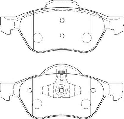 Комплект тормозных колодок, дисковый тормоз