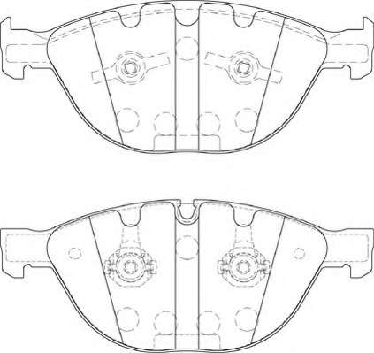 Комплект тормозных колодок, дисковый тормоз