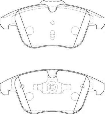 Комплект тормозных колодок, дисковый тормоз