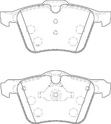 Комплект тормозных колодок, дисковый тормоз