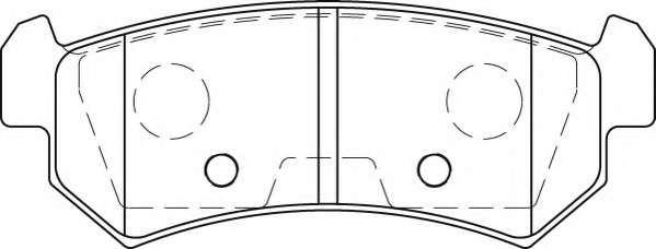 Комплект тормозных колодок, дисковый тормоз