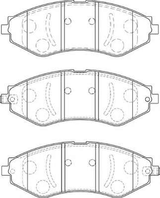 Комплект тормозных колодок, дисковый тормоз