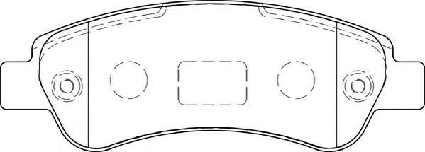 Комплект тормозных колодок, дисковый тормоз