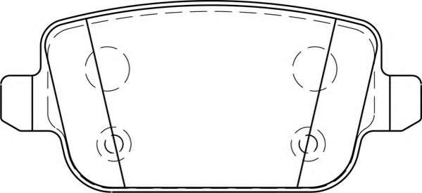 Комплект тормозных колодок, дисковый тормоз
