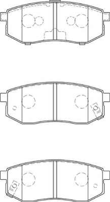 Комплект тормозных колодок, дисковый тормоз