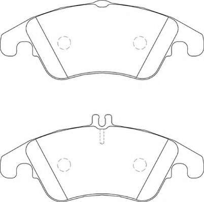 Комплект тормозных колодок, дисковый тормоз