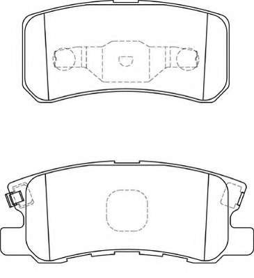 Комплект тормозных колодок, дисковый тормоз