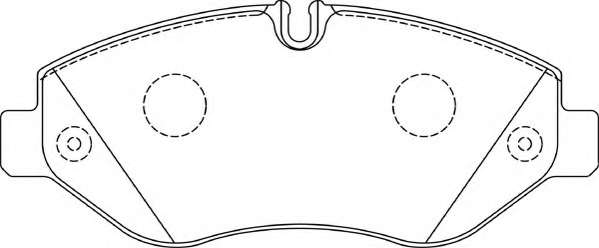 Комплект тормозных колодок, дисковый тормоз