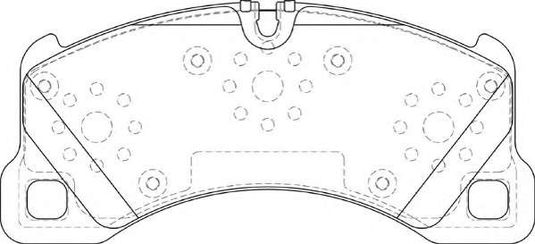 Комплект тормозных колодок, дисковый тормоз