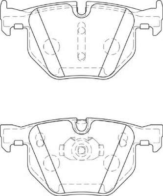 Комплект тормозных колодок, дисковый тормоз