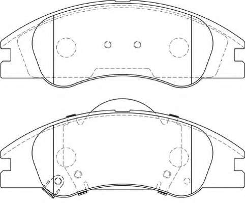 Комплект тормозных колодок, дисковый тормоз