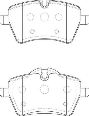 Комплект тормозных колодок, дисковый тормоз