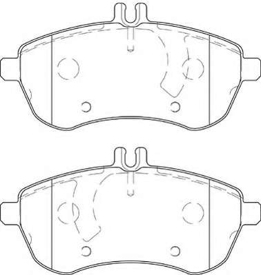 Комплект тормозных колодок, дисковый тормоз