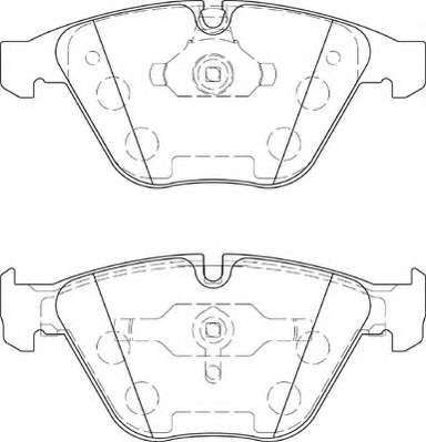 Комплект тормозных колодок, дисковый тормоз