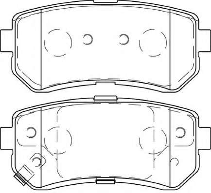 Комплект тормозных колодок, дисковый тормоз