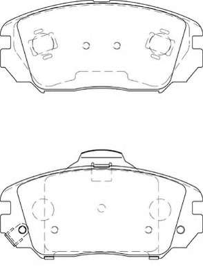 Комплект тормозных колодок, дисковый тормоз