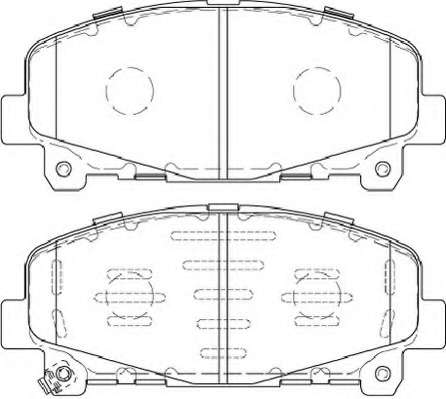 Комплект тормозных колодок, дисковый тормоз
