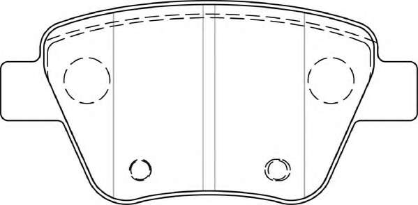 Комплект тормозных колодок, дисковый тормоз