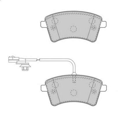 Комплект тормозных колодок, дисковый тормоз
