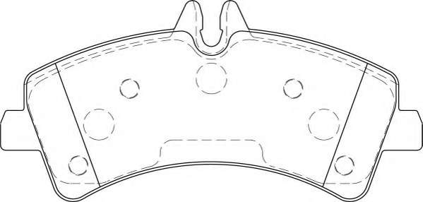 Комплект тормозных колодок, дисковый тормоз