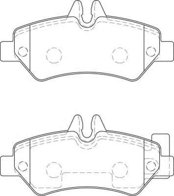Комплект тормозных колодок, дисковый тормоз