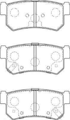 Комплект тормозных колодок, дисковый тормоз