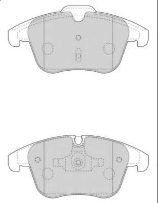 Комплект тормозных колодок, дисковый тормоз