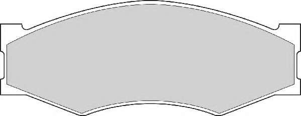 Комплект тормозных колодок, дисковый тормоз