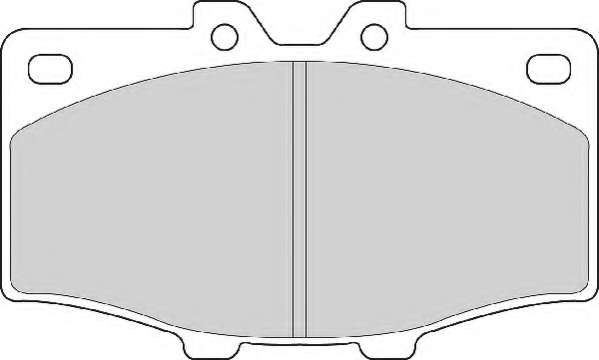 Комплект тормозных колодок, дисковый тормоз