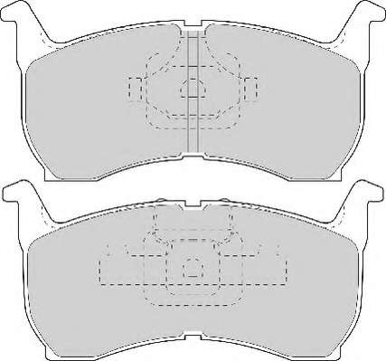 Комплект тормозных колодок, дисковый тормоз