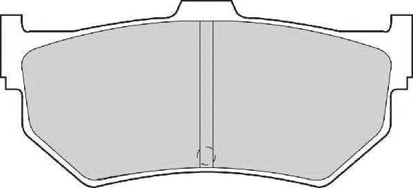 Комплект тормозных колодок, дисковый тормоз