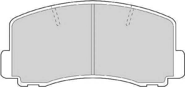 Комплект тормозных колодок, дисковый тормоз