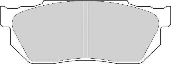 Комплект тормозных колодок, дисковый тормоз