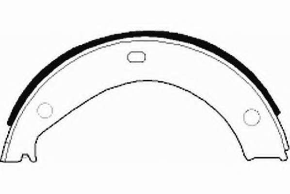 Комплект тормозных колодок, стояночная тормозная система